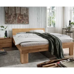 Massivholzbett & 2 Nachtkommoden - Esvilda (dreiteilig)^Wohnen Sale