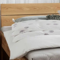 Massivholzbett & 2 Nachtkommoden - Esvilda (dreiteilig)^Wohnen Sale