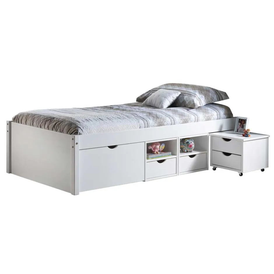 Massivholzbett Pradisio mit Stauraum^Wohnen Hot