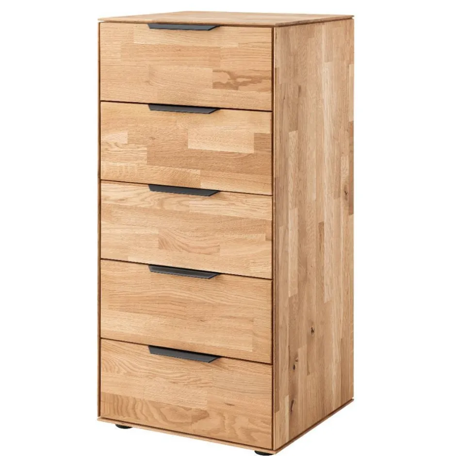 Wohnen Massivholz-Hochkommode - parkettverleimt - Kassanda