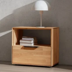Wohnen Massivholz-Nachtkommode 47 cm hoch - Kassanda