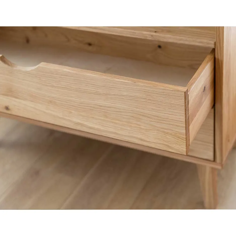 Massivholz-Regal mit zwei Schubladen - Fabijola^Wohnen Discount