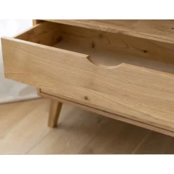 Massivholz-Regal mit zwei Schubladen - Fabijola^Wohnen Discount