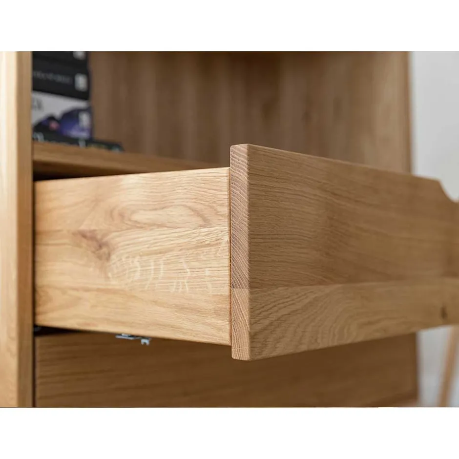 Massivholz-Regal mit zwei Schubladen - Fabijola^Wohnen Discount