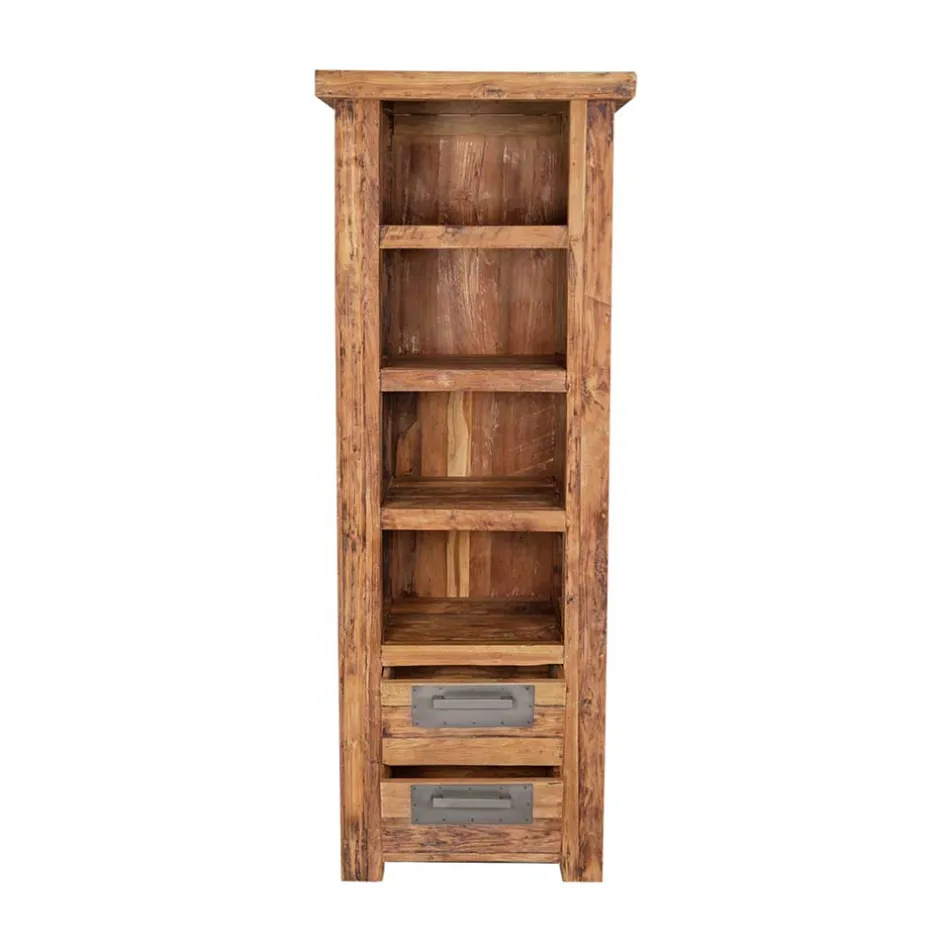 Wohnen Massivholzregal Ragista aus Teak Recyclingholz