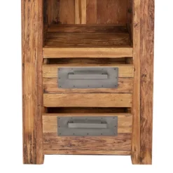 Wohnen Massivholzregal Ragista aus Teak Recyclingholz