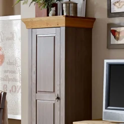 Massivholzschrank Cempino in Grau^Wohnen Hot