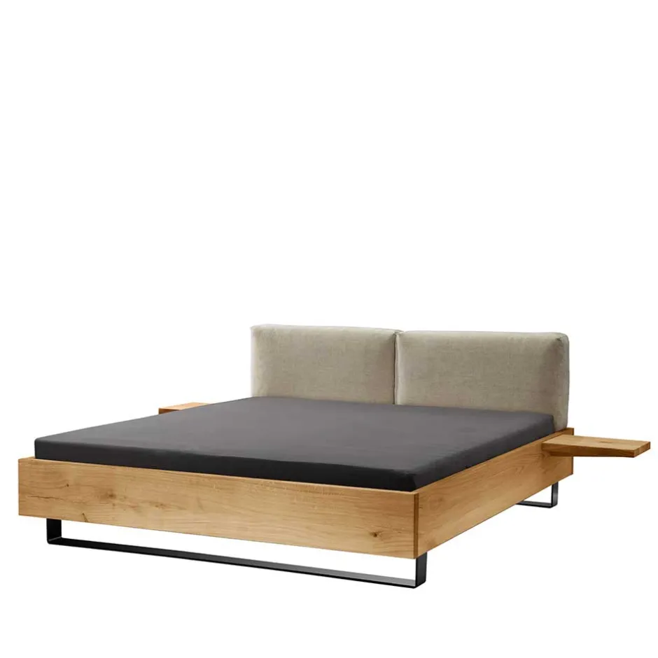 Material Mix Doppelbett und Nachttischen - Kaldes (dreiteilig)^Wohnen Hot