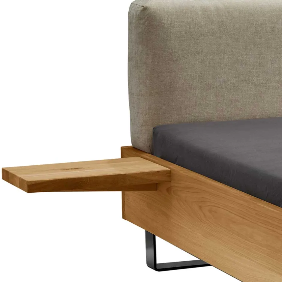 Material Mix Doppelbett und Nachttischen - Kaldes (dreiteilig)^Wohnen Hot