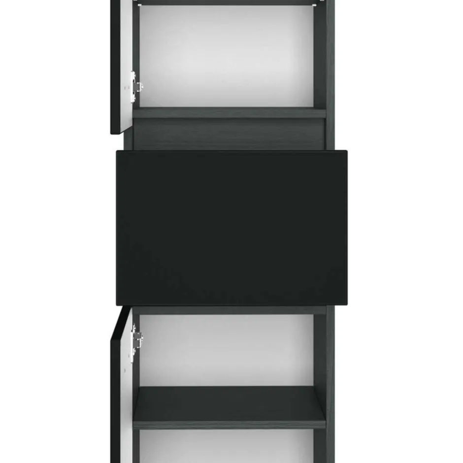 Wohnen Möbel fürs Badezimmer in Dunkelgrau - Natarivos (dreiteilig)