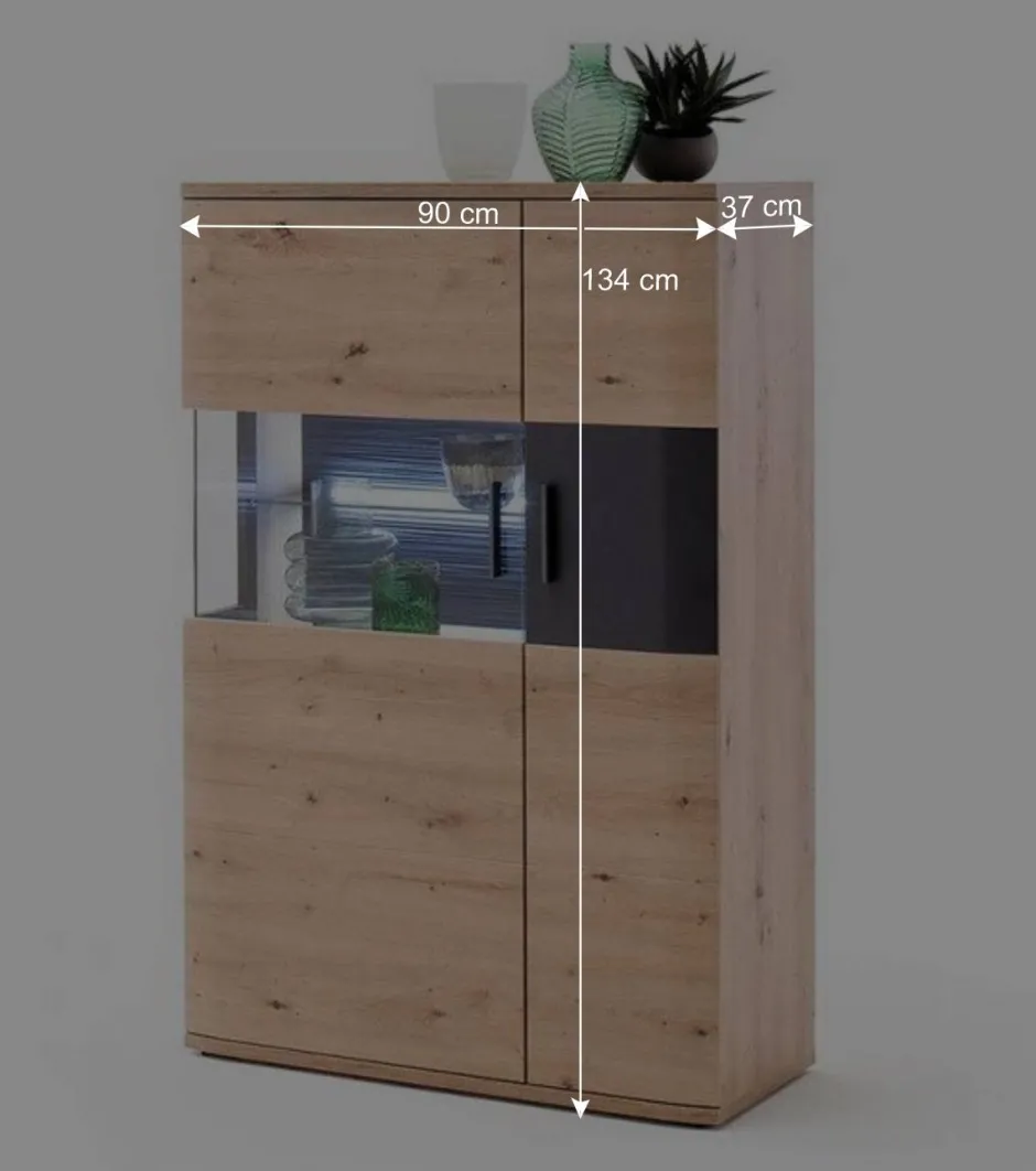 Wohnen Möbel Wohnkombination Set - Vecenda (vierteilig)