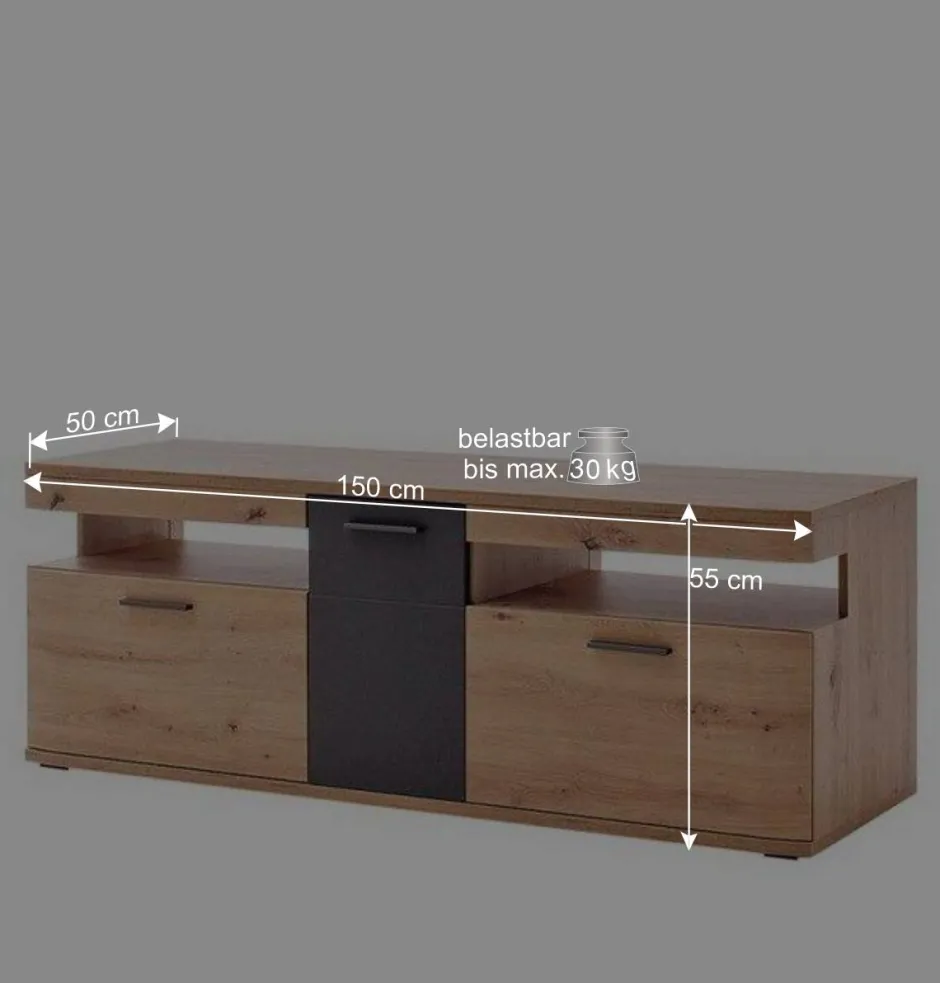 Wohnen Möbel Wohnkombination Set - Vecenda (vierteilig)