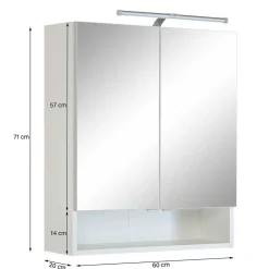 Wohnen Möbelprogramm fürs Bad in Grün - Loenixa (vierteilig)