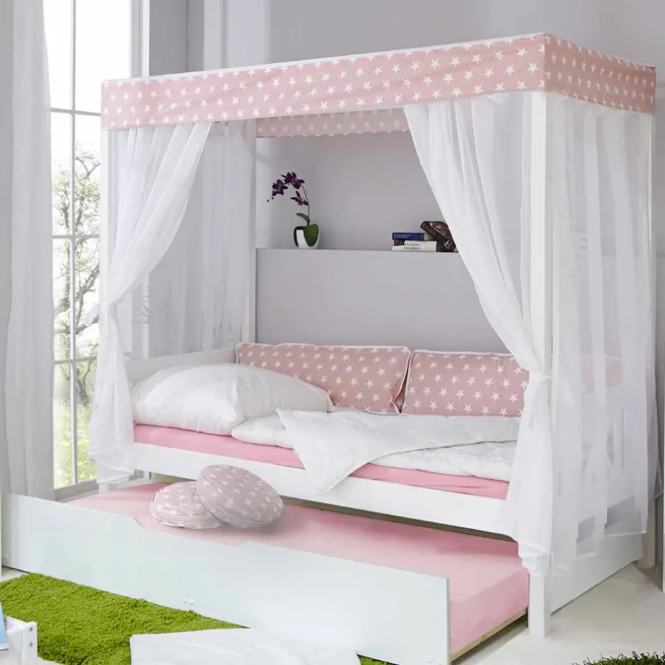 Mädchen Himmelbett Sionara mit Ausziehbett^Wohnen Sale
