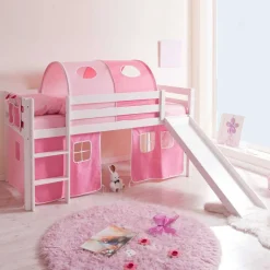 Mädchen Hochbett Rene mit Rutsche^Wohnen Hot