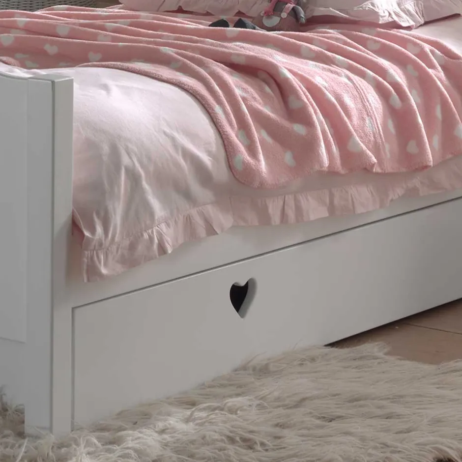 Kinder Wohnen Mädchenzimmer Grandory mit Herzchen (vierteilig)