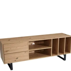 Wohnen Medien Element in Wildeiche Holzoptik - Priazena