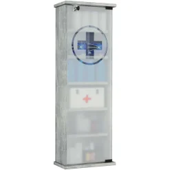 Medizinschrank in Betonoptik abschließbar - Woba^Wohnen Best