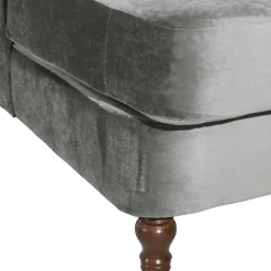 Wohnen Mega Wohnzimmersessel in Grau Samtvelours - Jusic