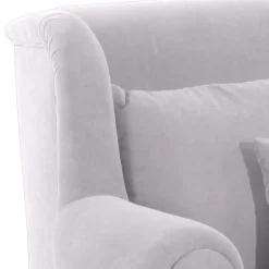 Wohnen Megasessel in Silbergrau Velours - Bacanova