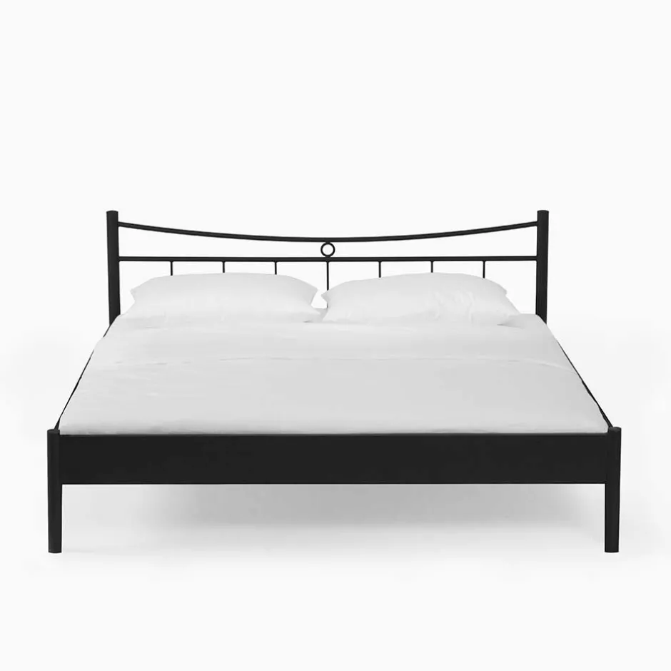 Metall Bett Halfa in Schwarz^Wohnen