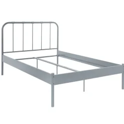 Wohnen Metall Bett in Grau - Uvienna