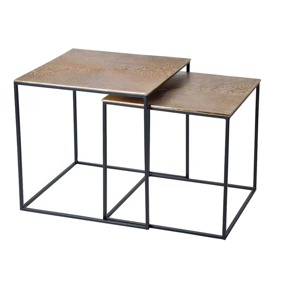 Metall Couchtisch Duo in Bronze - Havanna (zweiteilig)^Wohnen Clearance