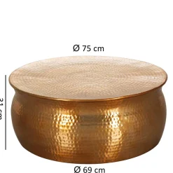 Metall Design Sofatisch in Gold - Lucios^Wohnen Hot