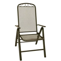 Wohnen Metall Garten Klappstuhl in Grau - Rocasa (2er Set)