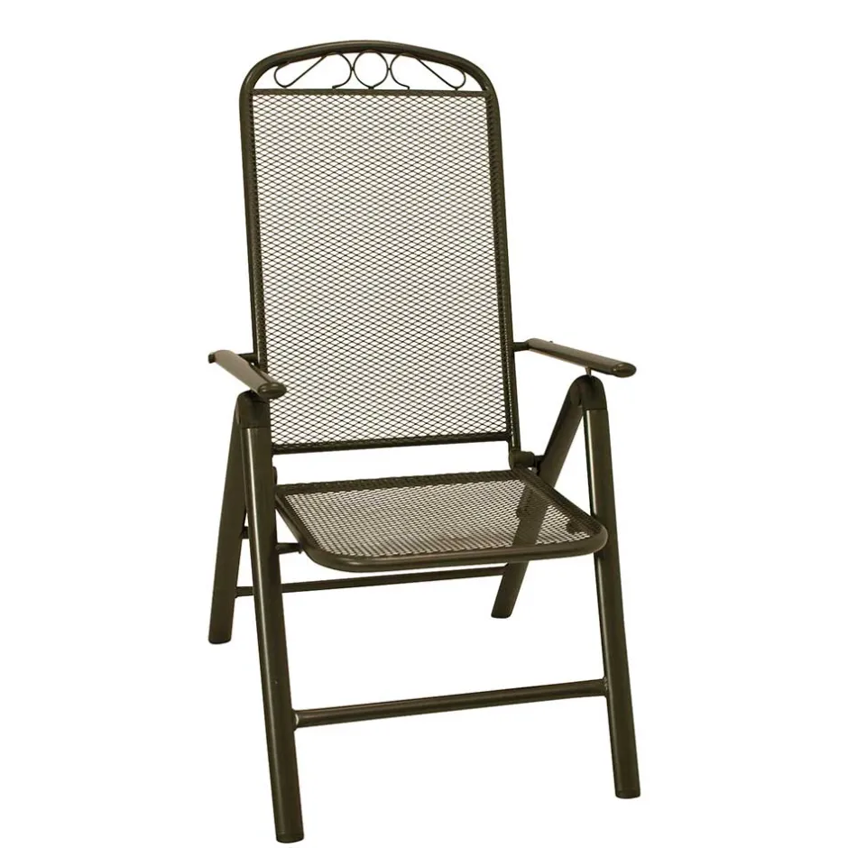 Wohnen Metall Garten Klappstuhl in Grau - Rocasa (2er Set)