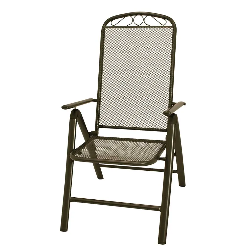 Wohnen Metall Garten Klappstuhl in Grau - Rocasa (2er Set)