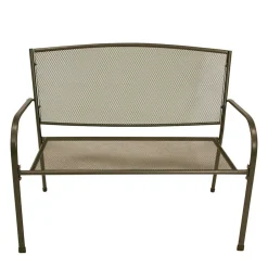 Metall Gartenbank in Dunkelgrau - Labelsio^Wohnen New