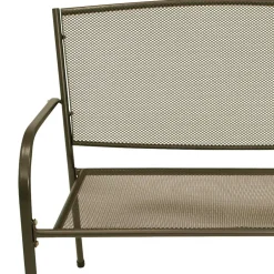 Metall Gartenbank in Dunkelgrau - Labelsio^Wohnen New