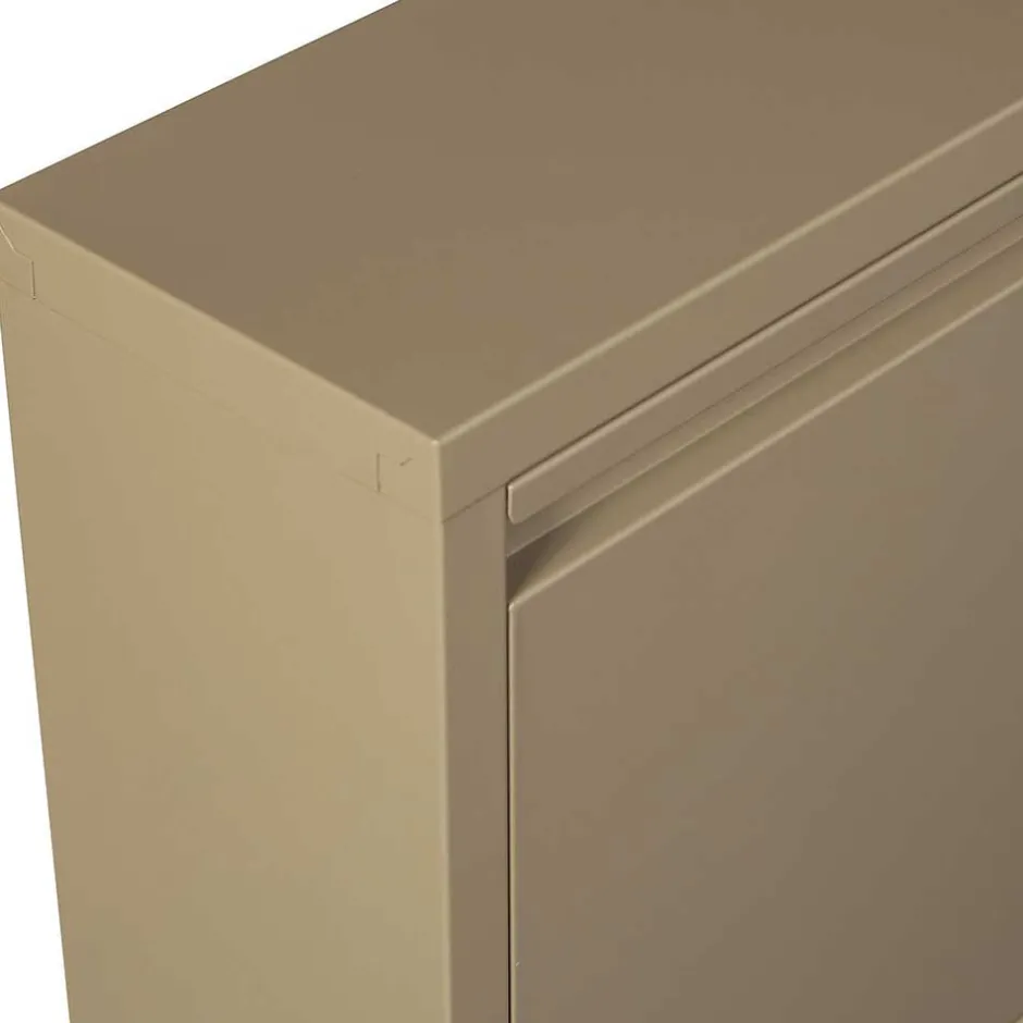 Metall Schuhschrank in Beige - Izzymo^Wohnen Discount