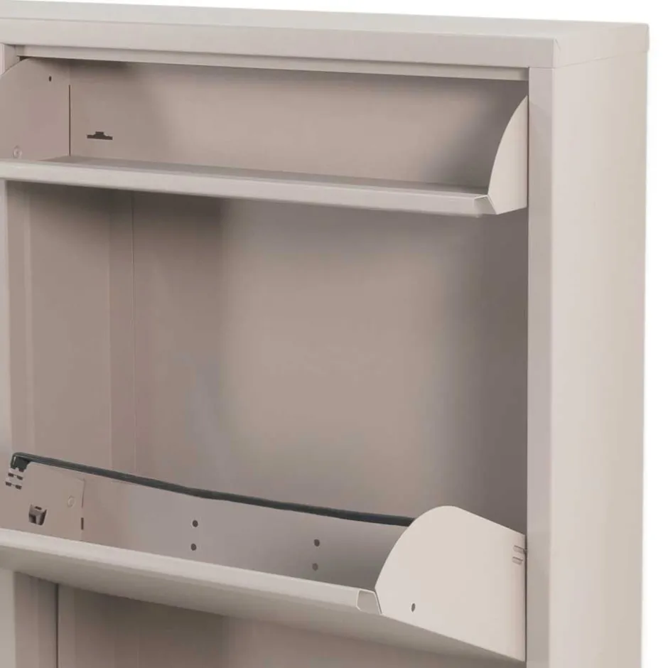 Wohnen Metall Schuhschrank in Taupe - Ruven