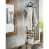 Wohnen Metall Standgarderobe mit zwei Holzablagen - Pears