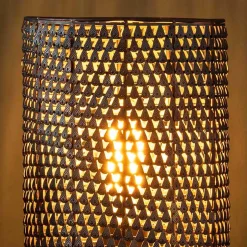 Wohnen Metall Tischleuchte in Schwarzbraun - Bageria