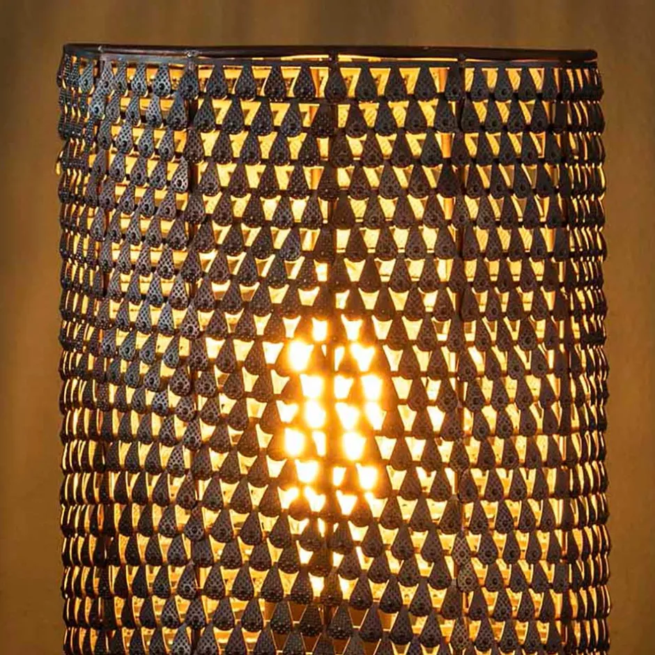 Wohnen Metall Tischleuchte in Schwarzbraun - Bageria