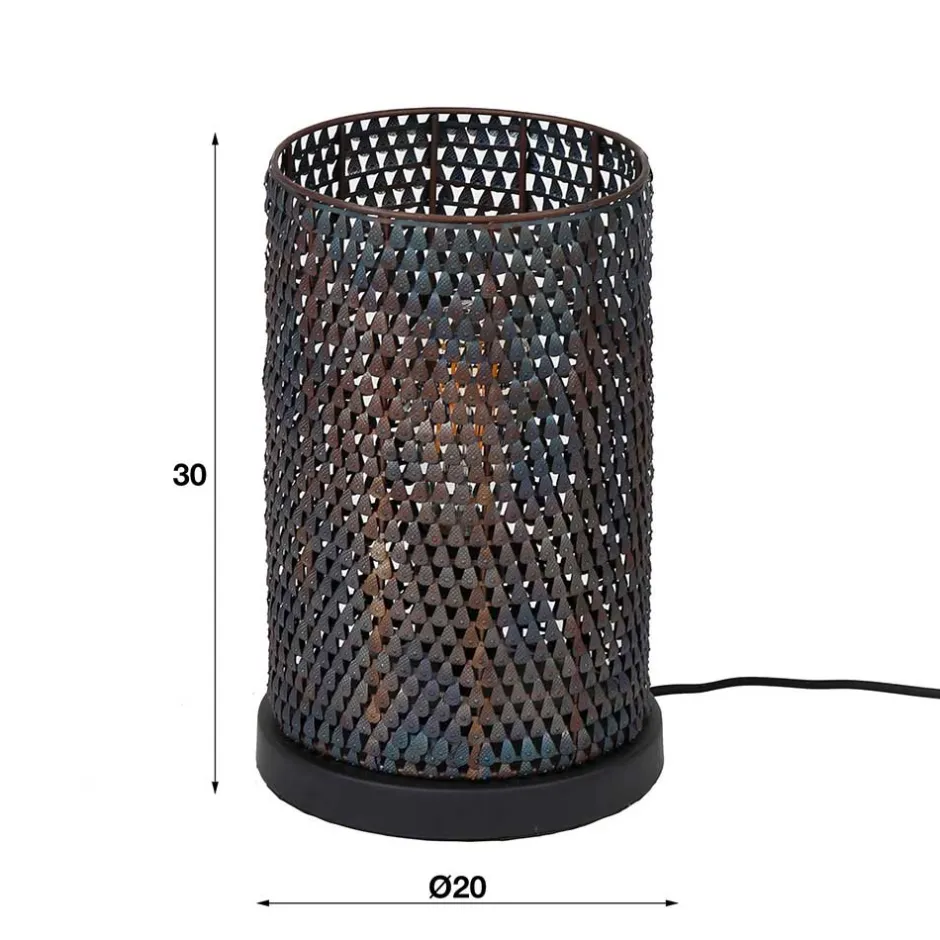 Wohnen Metall Tischleuchte in Schwarzbraun - Bageria