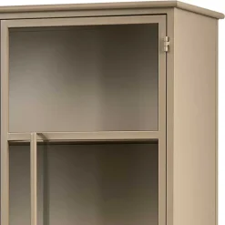 Metall Vitrinenschrank in Khaki - Gabadoza^Wohnen New
