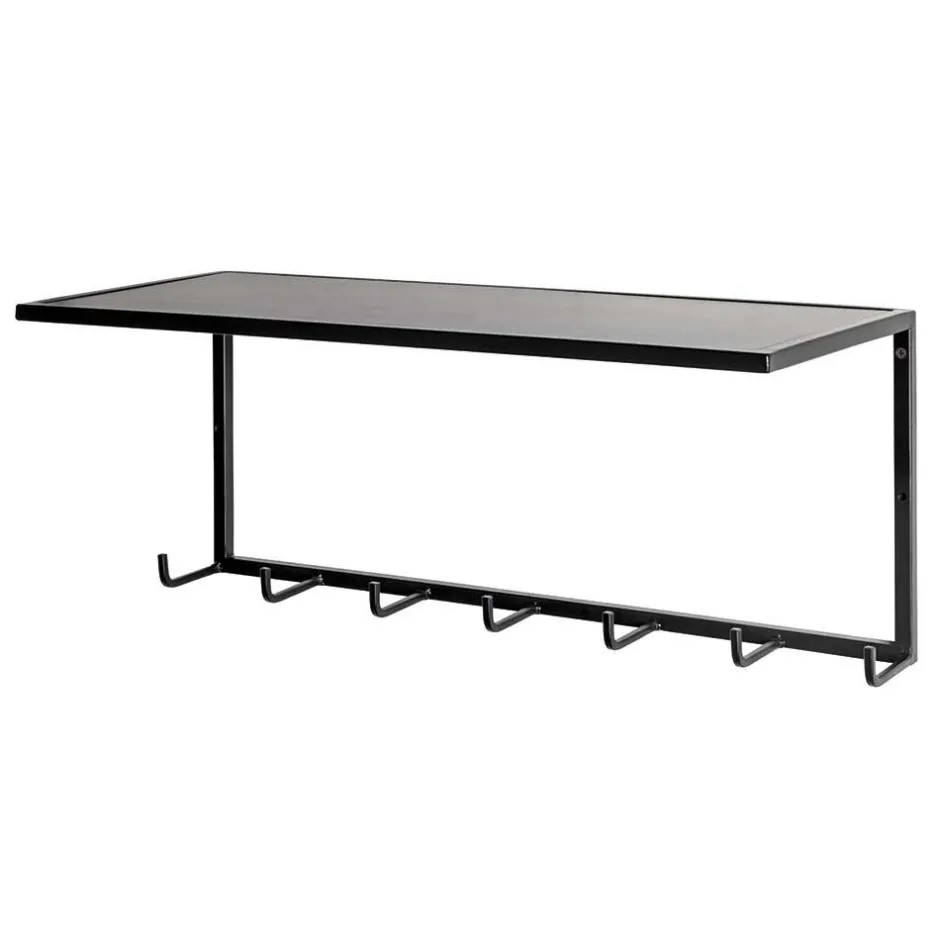 Wohnen Metall Wandgarderobe mit Hutboden - Breznia