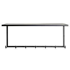 Wohnen Metall Wandgarderobe mit Hutboden - Breznia