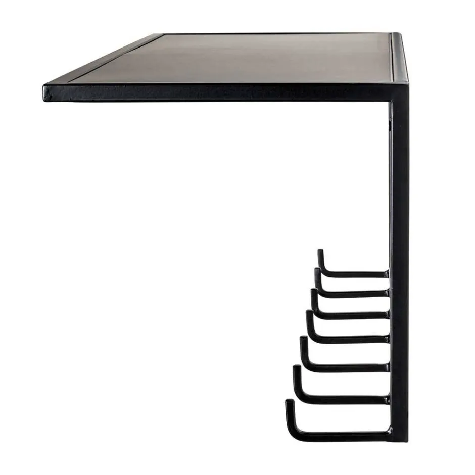 Wohnen Metall Wandgarderobe mit Hutboden - Breznia