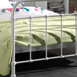 Wohnen Metallbett Maccles in Weiß