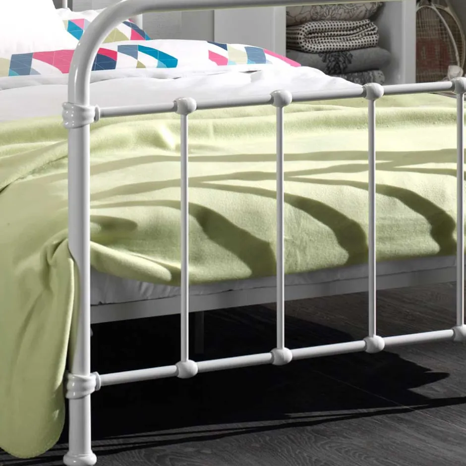 Wohnen Metallbett Maccles in Weiß