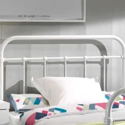 Wohnen Metallbett Maccles in Weiß