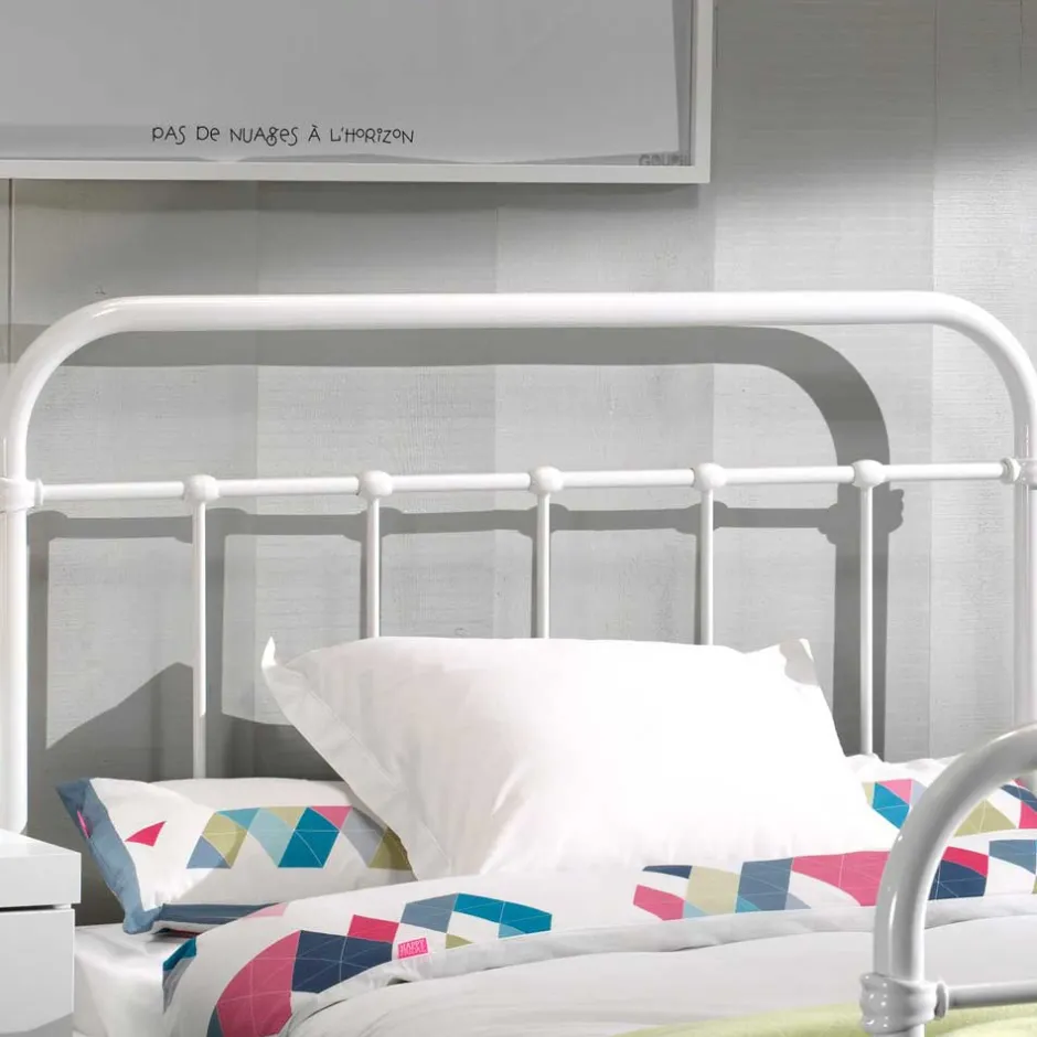 Wohnen Metallbett Maccles in Weiß