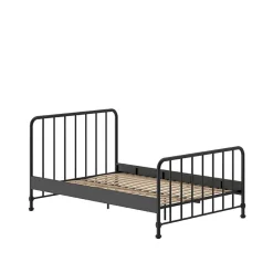 Wohnen Metallbett mit Gitter-Kopf- und Fußteil - Auricos