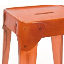 Metallhocker Ricana in Kupferfarben (4er Set)^Wohnen Hot