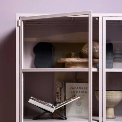 Wohnen Metallvitrinenschrank in Hellrosa - Malivia